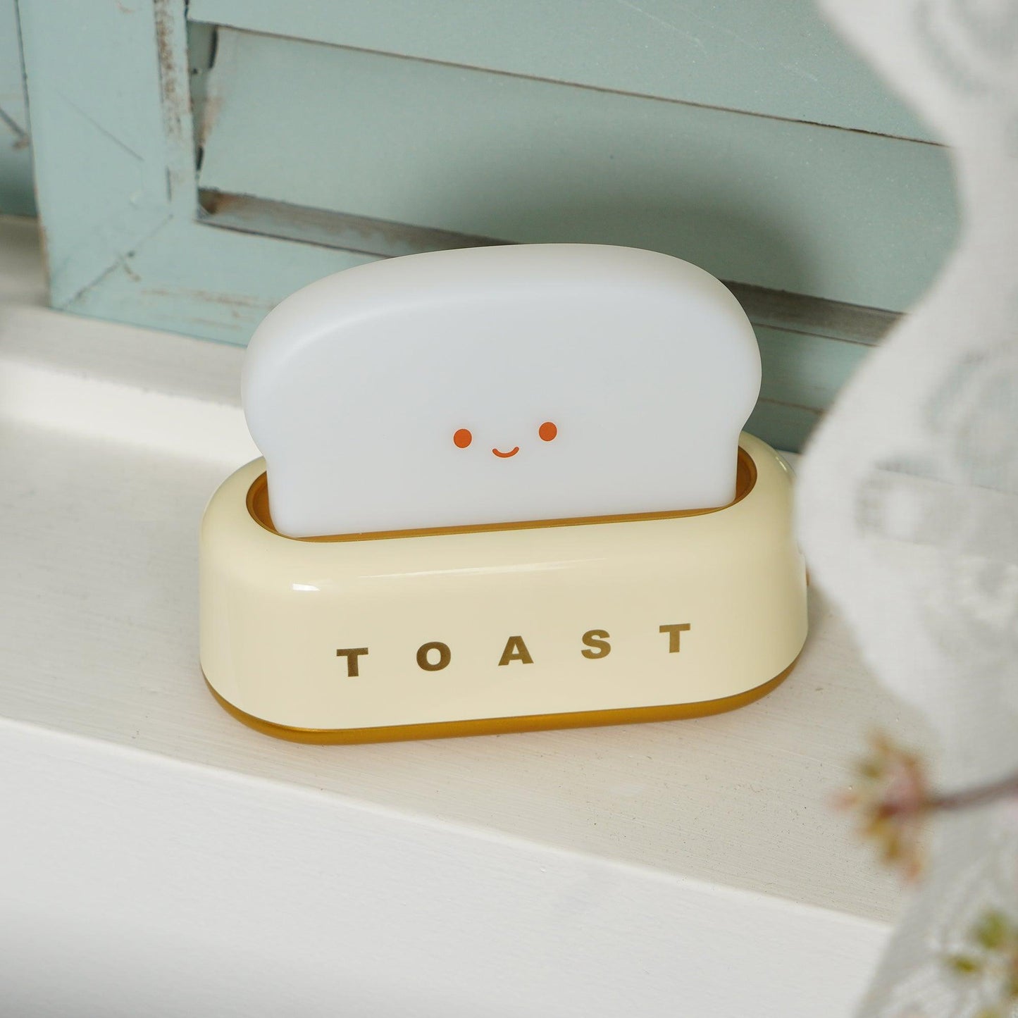 Bordlampe med brødristerdesign (batteridrevet)