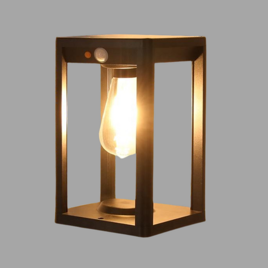 Solcellelampe på søjle
 - lichtdekor.com