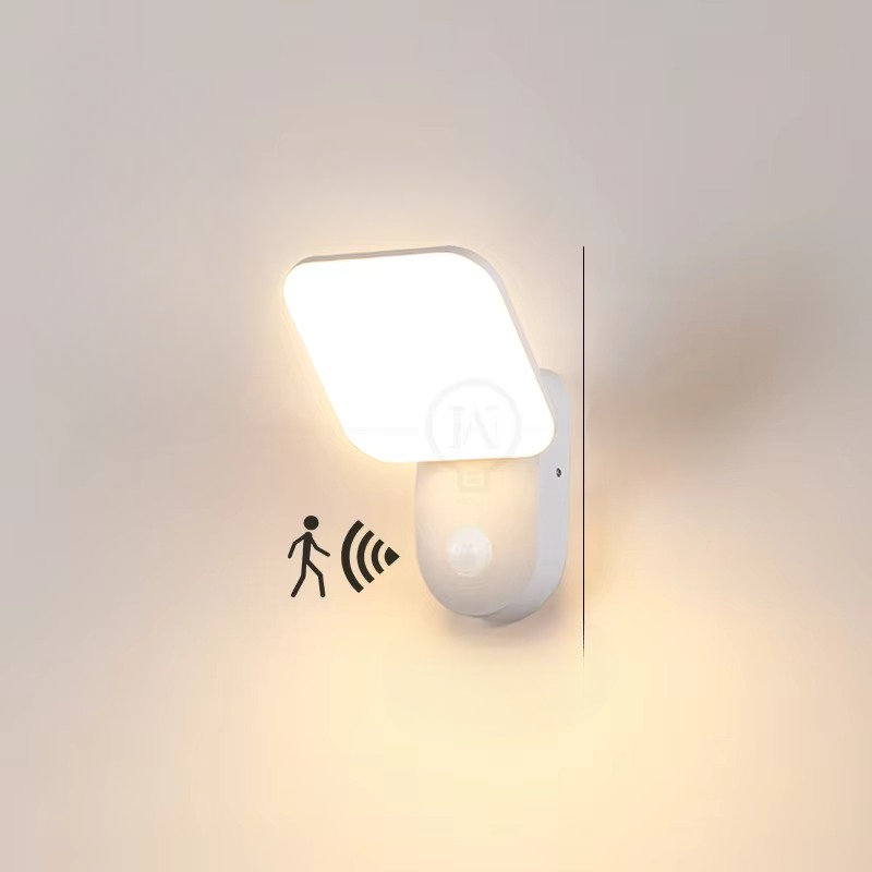 LED væglampe med bevægelsessensor