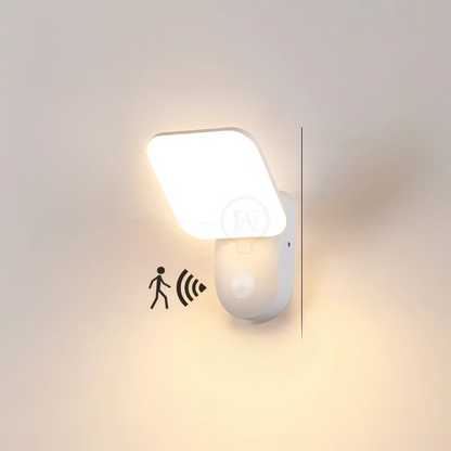 LED væglampe med bevægelsessensor