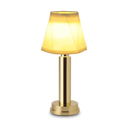 Trådløs LED Bordlampe i Silke og Metal