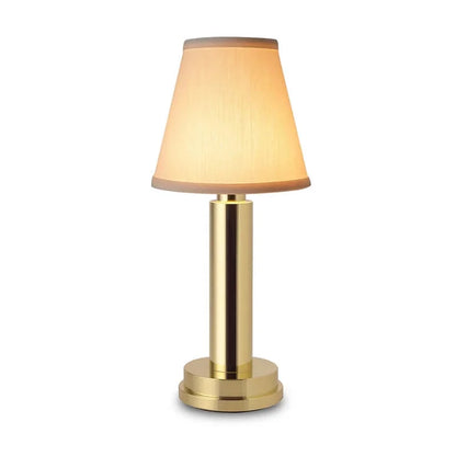 Trådløs LED Bordlampe i Silke og Metal