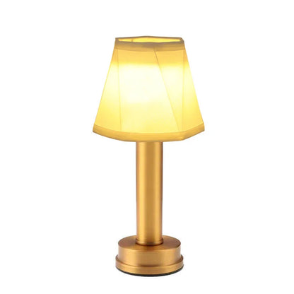 Trådløs LED Bordlampe i Silke og Metal