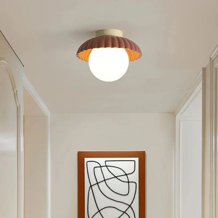 Jern loftslampe til entre