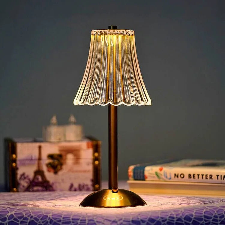 Trådløs krystalbordlampe