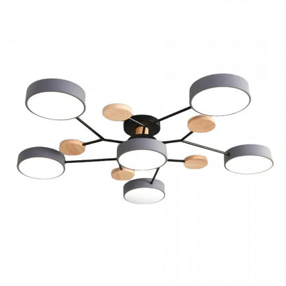 Nordisk LED-taklampe med forgrenet design