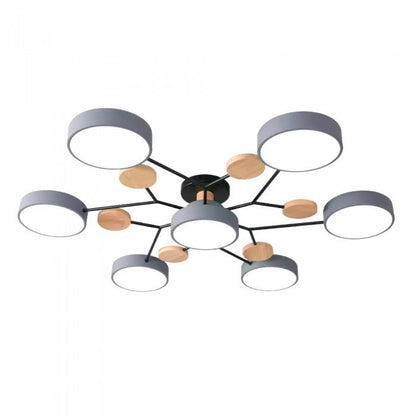 Nordisk LED-taklampe med forgrenet design