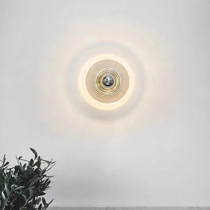 Gammel glasvæglampe med LED