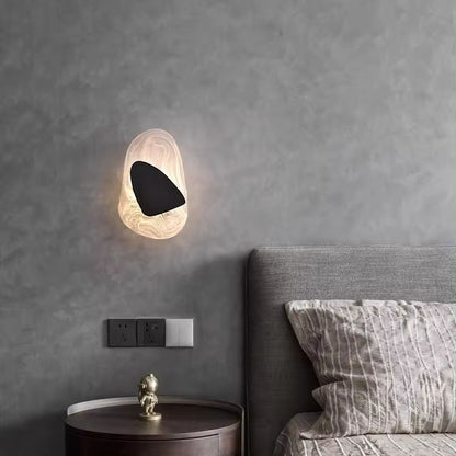 Moderne LED væglampe i glas med kreativt design